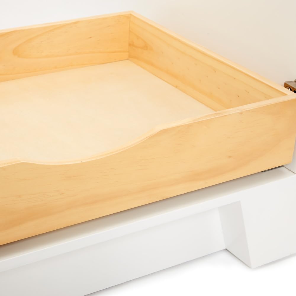 ARIEL Taylor 42-inch Bathroom Vanity with Sink,Solid Wood, 1.5-inch Italian Carrara Marble Countertop, Single Rectangular Porcelain Sink, 2 Soft Closing Doors, 5 Dovetail Drawers, White