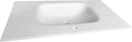 Rectangular Single Sink Bathroom Vanity Top White Solid Surface Resin Vanity Top, Vanity Top with Sink (White 39X21 inch)