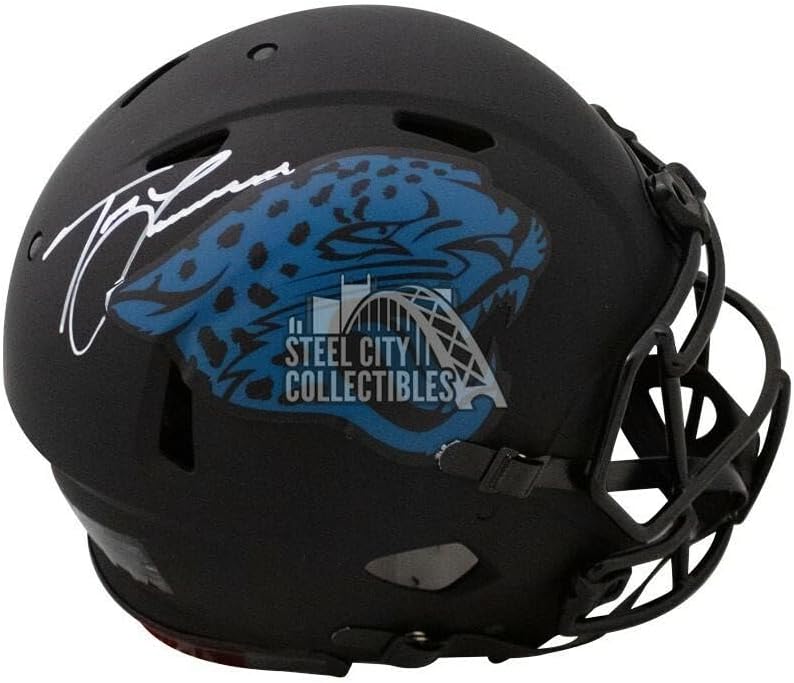 Trevor Lawrence Autographed Jaguars Eclipse Authentic Full-Size Helmet Fanatics - Autographed NFL Helmets