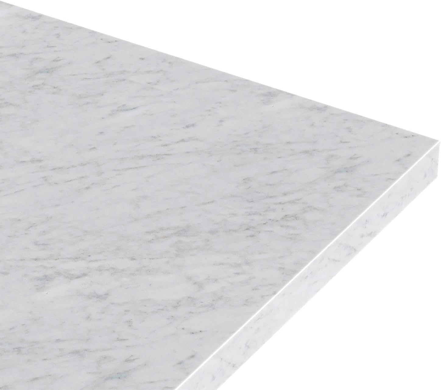 ARIEL Milan 48-inch Bathroom Vanity with Sink,Solid Wood, 1.5-inch Italian Carrara Marble Countertop, Single Rectangular Porcelain Sink, Soft Closing Doors, Dovetail Drawers, Vintage Green