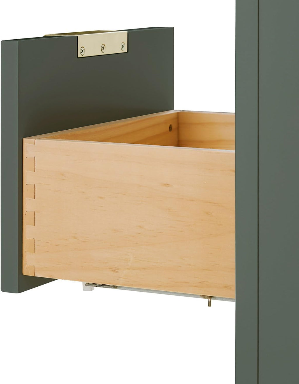 ARIEL Milan 48-inch Bathroom Vanity with Sink,Solid Wood, 1.5-inch Pure White Quartz Countertop, Single Rectangular Porcelain Sink, Soft Closing Doors, Dovetail Drawers, Vintage Green