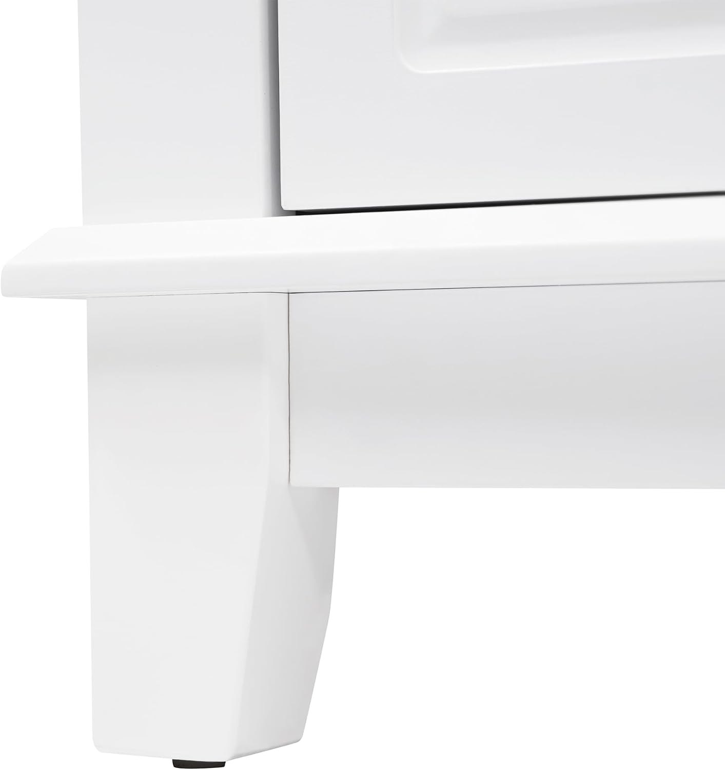46' Bathroom Vanities Without Sink Top, Cabinet Base Only, Soft-Closing 6 Drawers and 2 Doors, Solid Wood Frame, White