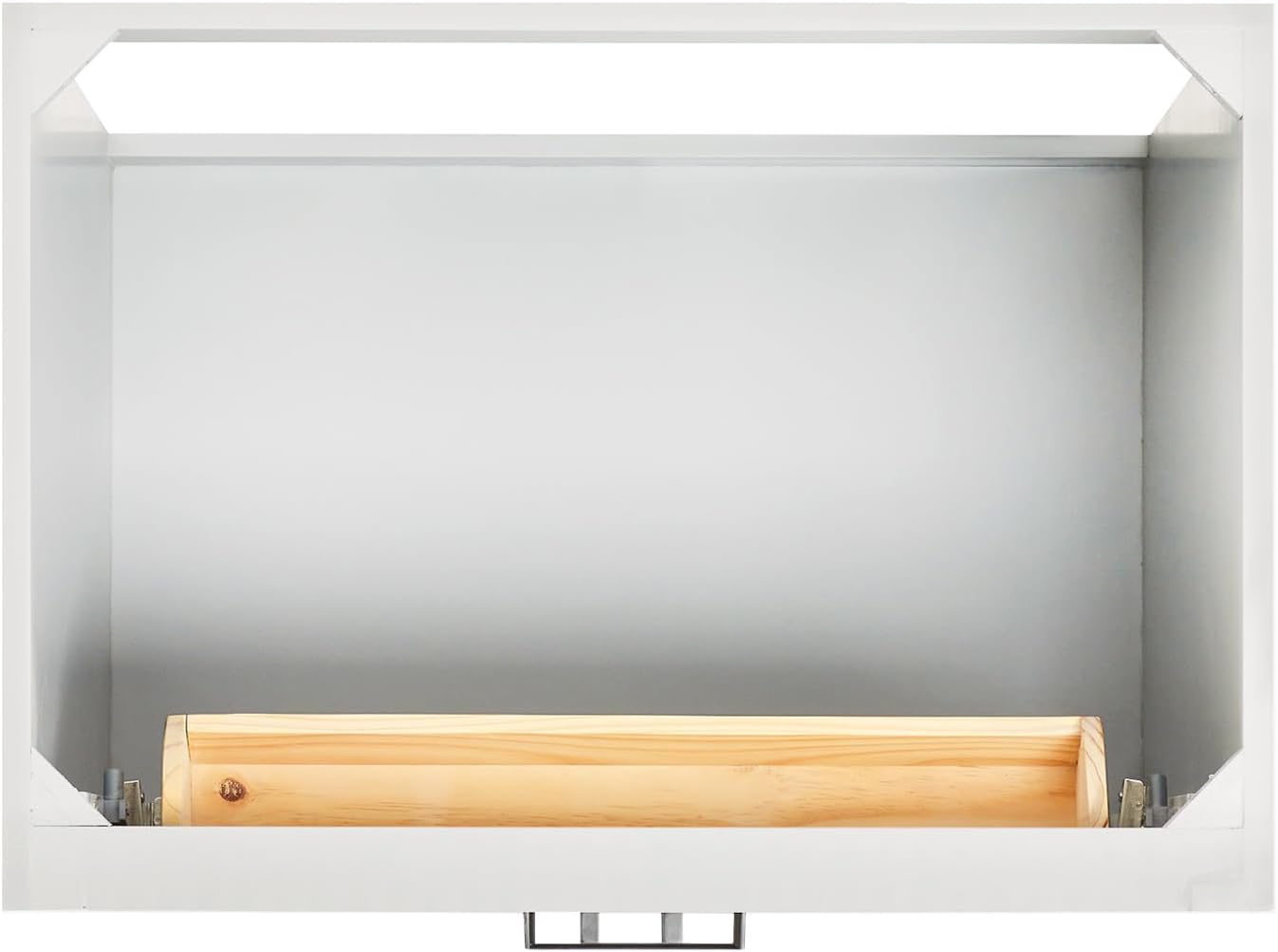 ARIEL Hepburn 30-inch Bathroom Vanity with Sink,Solid Wood, 1.5-inch Carrara White Quartz Countertop & Backsplash, Single Rectangular Porcelain Sink, 2 Soft Closing Doors, 1 Dovetail Drawers, White