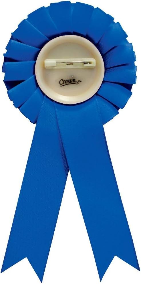 Academic Blue Rosette Ribbon, Kids Academic Trophy Ribbon Award Prize Prime