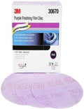 3M 30670 Hookit Purple 6' P800 Grit Finishing Film Disc, (Box of 50) - 4-Box Pack