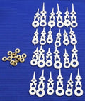 Replacement for Regula Cuckoo Clock Hand Assortment 12 Sets White 60-90 mm W/Minute Bushing