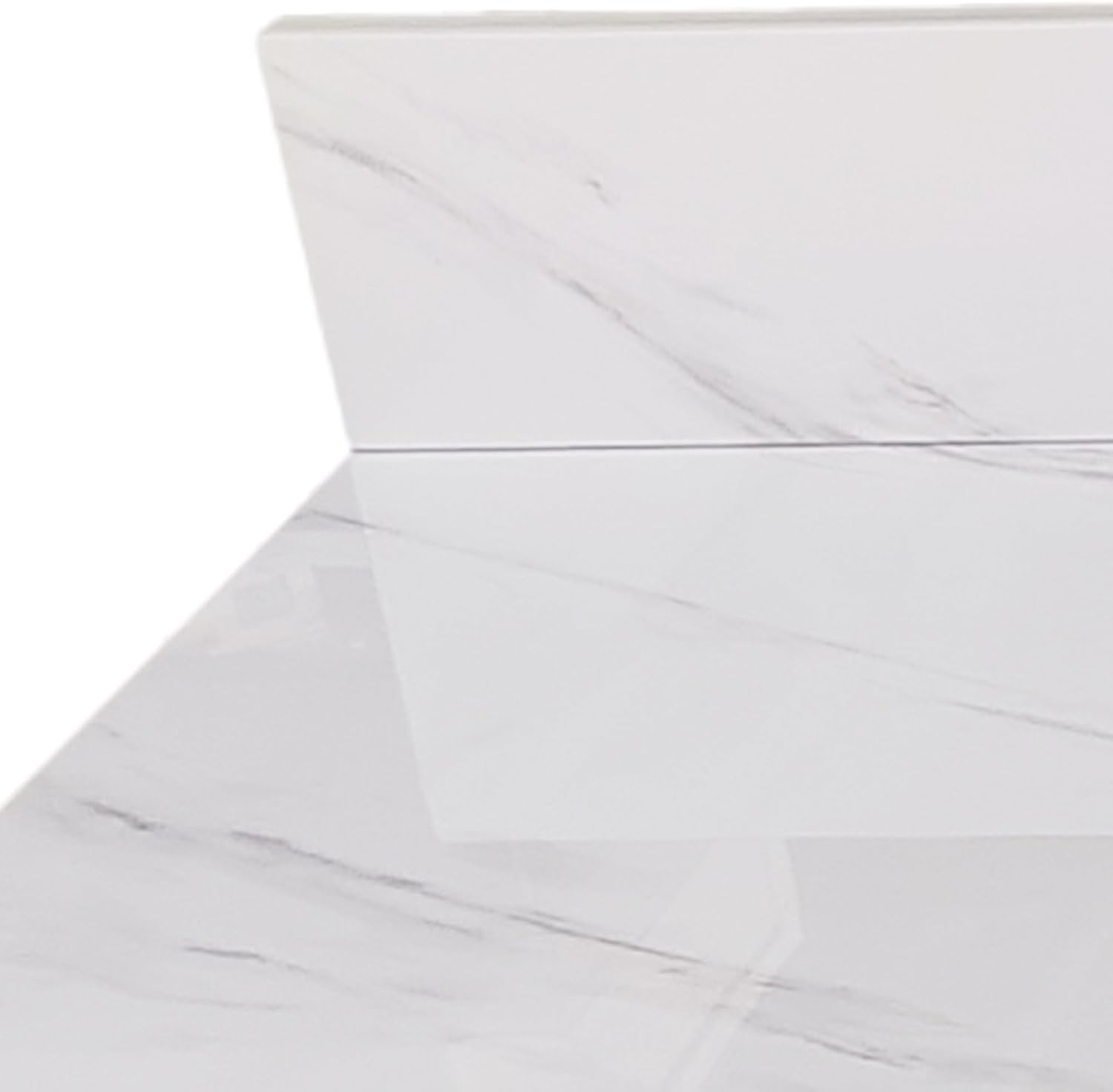 Leavader 31 x 22 Inch Bathroom Vanity with Sink, Elegant White Sintered Stone Marble Top with Rectangular Undermount Sink & Backsplash