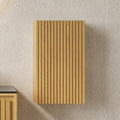 LKTART 23' Wall-Mounted Cabinet, Fluted Narrow Storage Cabinet with Door, Side Cabinet for Small Spaces Bathroom Laundry