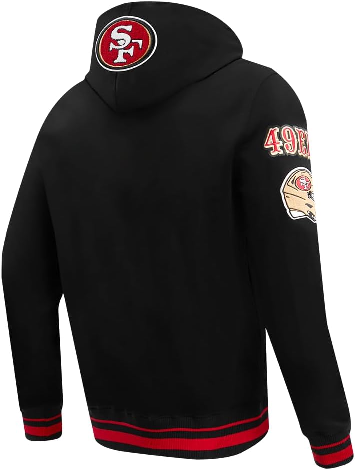 Pro Standard Mens NFL Mash Up Brushed Back French Terry Pull Over Hoodie