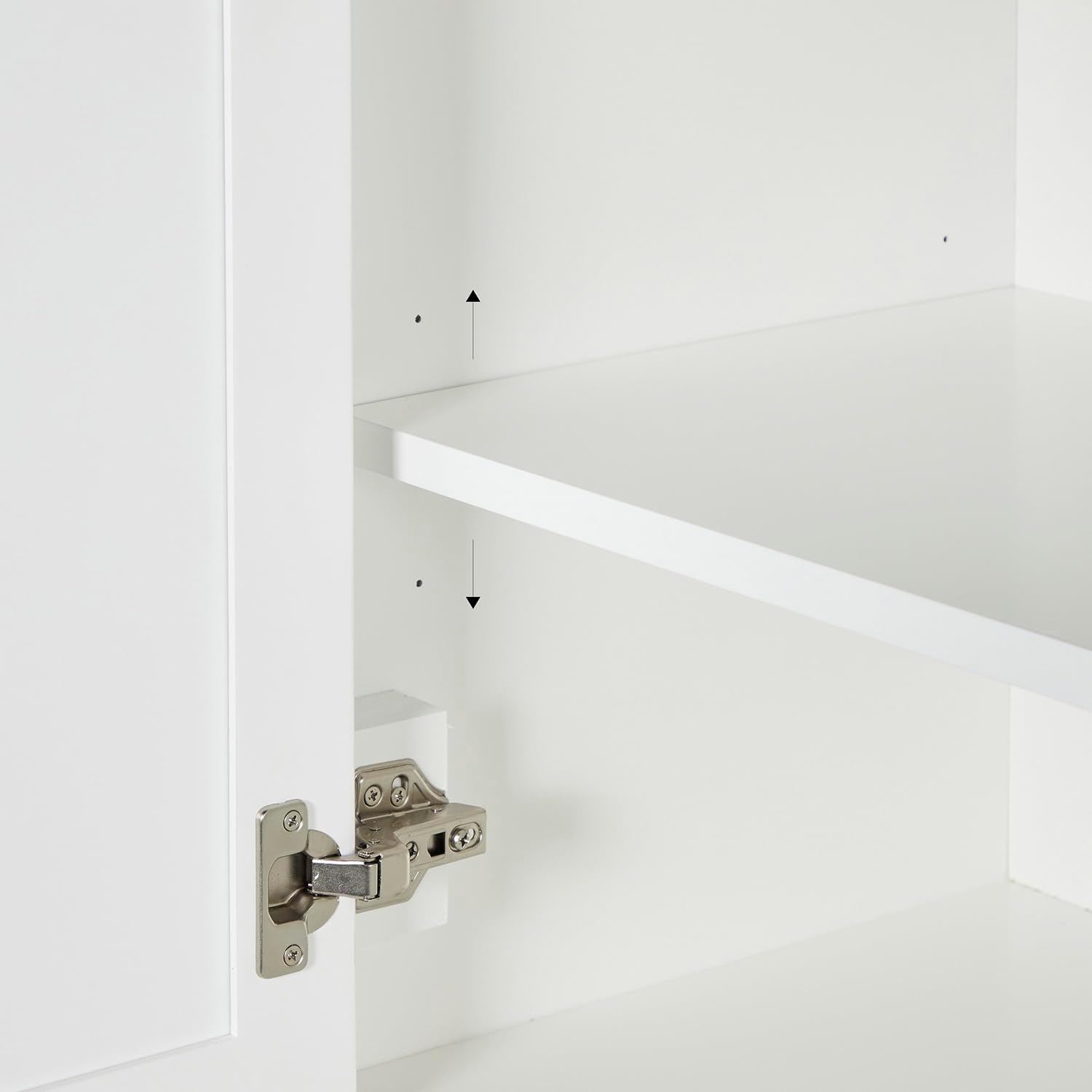 ARIEL Hepburn 93 Inch Includes 20 Inch Linen Cabinet and 1 of 73 Inch Double Rectangle Sink Bathroom Vanity with Pure White Quartz Countertop 1.5 Inch in White