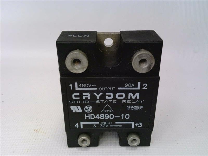 CRYDOM HD4890-10 32VDC, 530VAC, 90A, Panel Mount, Screw TERMINALS, SSR, Volt MIN:48VRMS