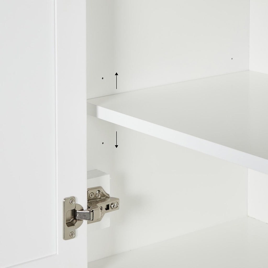 ARIEL Hepburn 69 Inch Includes 20 Inch Linen Cabinet and 1 of 49 Inch Single Rectangle Sink Bathroom Vanity with Pure White Quartz Countertop 1.5 Inch in White