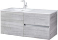 Cutler Kitchen and Bath Beachwood 42 in. W x 18.25 in. D x 20 in. H Single Sink Wall Mounted Bathroom Vanity in Soho with Cultured Marble Top