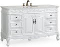 56 Antique White Beckham Bathroom Sink Vanity Model CF-3882W-AW-56