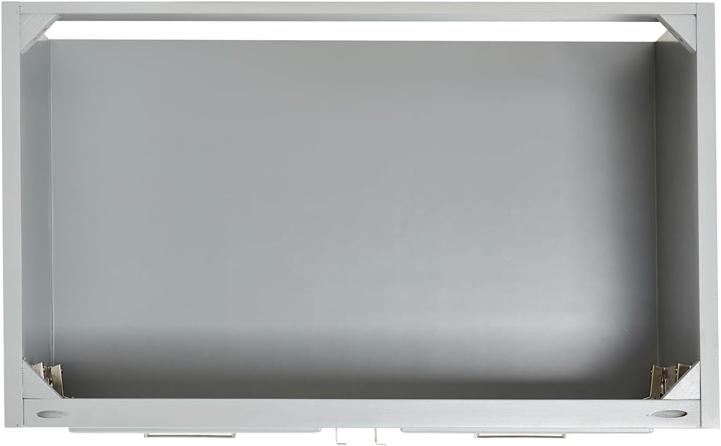 ARIEL Stafford 36-inch Bathroom Vanity with Sink,Solid Wood, 1.5-inch Pure White Quartz Countertop, Single Rectangular Porcelain Sink, Soft Closing Doors, Dovetail Drawers, Grey