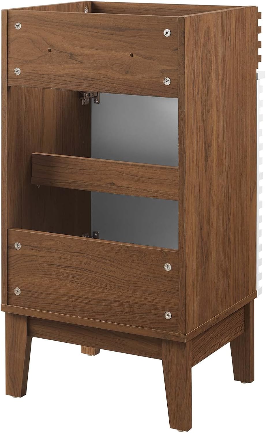 Modway Render 18' Bathroom Vanity in White Walnut - Sink Basin Not Included