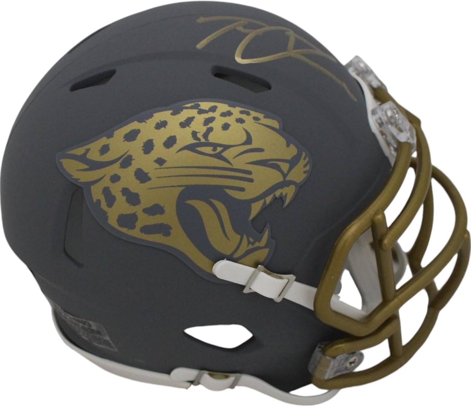 Trevor Lawrence Autographed Jacksonville Jaguars Slate Mini Helmet FAN 48000 - Autographed NFL Mini Helmets