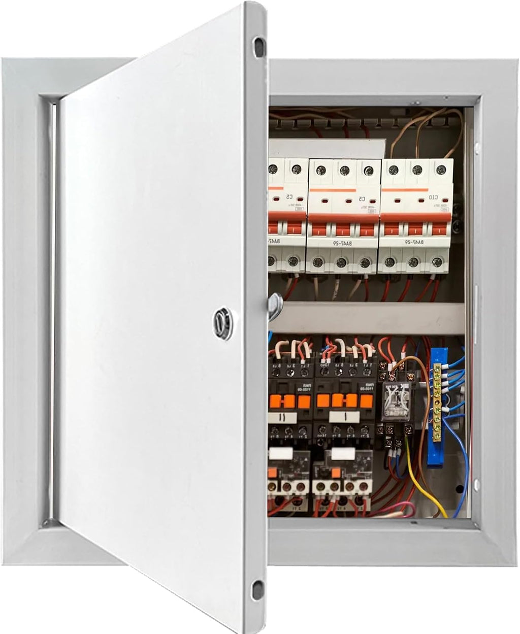 Access Doors Panel, Aluminum Alloy Wall Access Door for Drywall Ceiling Access Panel, for Electrical and Plumbing Hidden Cover (Screwdriver Latch)(26x26in(650x650mm))