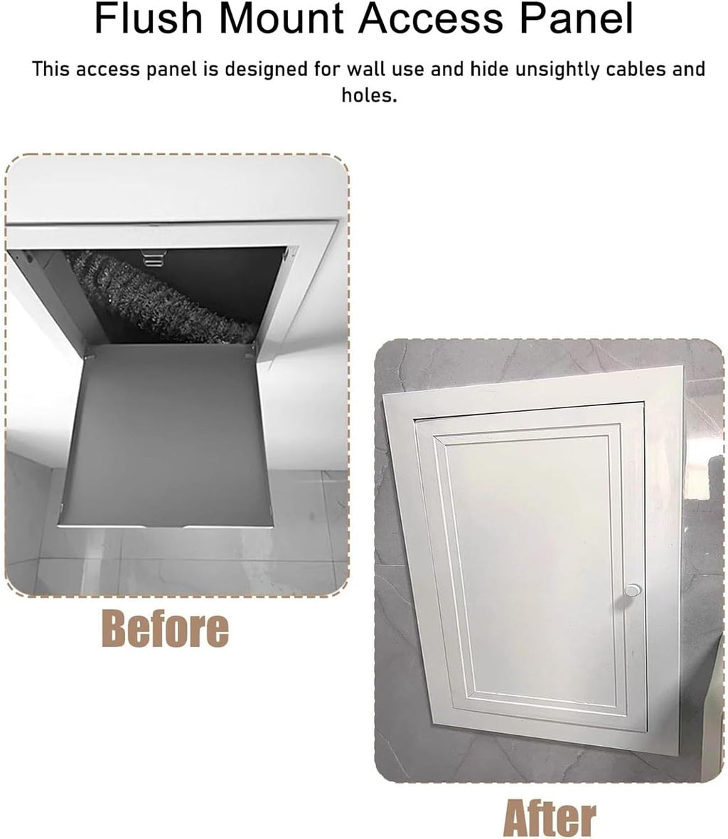 Wall Access Door for Hidden Plumbing Electricity Wiring, Flush Wall Mount Electrical Panel Cover Indoor Outside, Commercial Home Access Door Panel with Screws(14x24in)