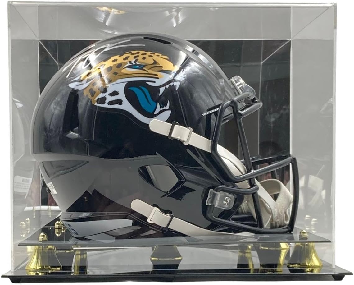 Trevor Lawrence Signed Jaguars Full Size Replica Speed Helmet Fanatics w/Case - Autographed NFL Helmets