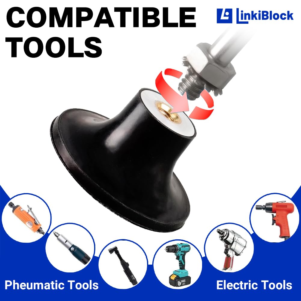 1000Pcs 2 inch R-Type Quick Change Zirconia Surface Conditioning Sanding Discs Set 24 Grit with Adapter & Backing Pad