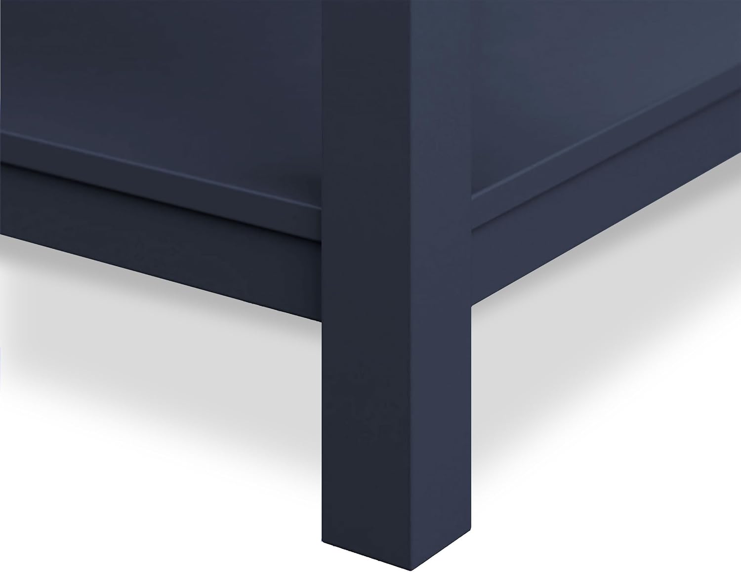 Furniture of America Genevieve 31 inch Modern Bathroom Vanity with Sink, Wood Cabinet with Carrera Marble Top, Soft-Closing Drawers and Open Shelf, Blue