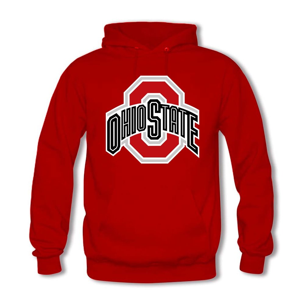 Congjun Shen Women's Diy Ohio State Buckeyes logo Sweatshirt Hoodie L Red