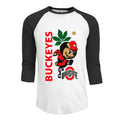 LQYG Men's Three Quarter Sleeve T Shirts - Ohio State Buckeyes Black XXL