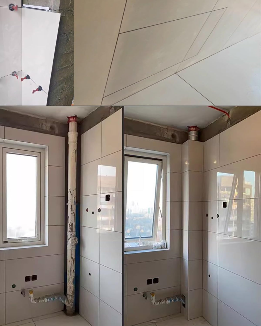Hidden Tile Inspection Access Door for Wall, Removable Bathroom Plumbing Waterproof Access Panel, Attic Inspection Hatch/Hole Cover(800x650mm/32x26in)