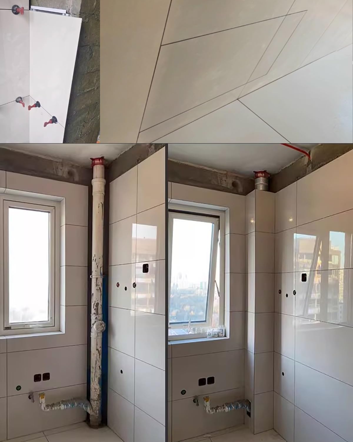 Hidden Tile Inspection Access Door for Wall, Removable Bathroom Plumbing Waterproof Access Panel, Attic Inspection Hatch/Hole Cover(700x650mm/28x26in)