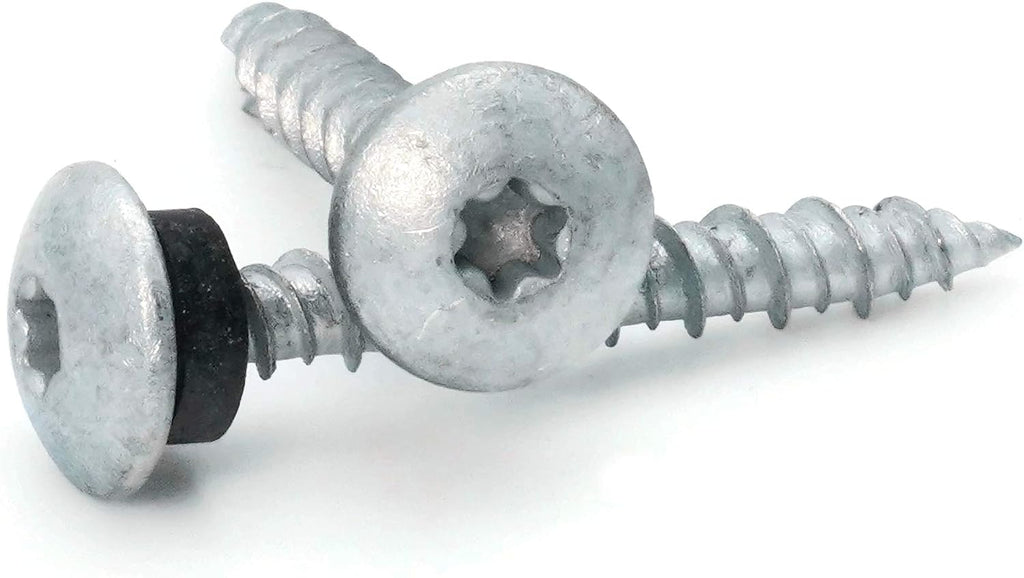 Low Profile Mechanical Galvanized Roofing Screws - #10 x 2' Qty 1000