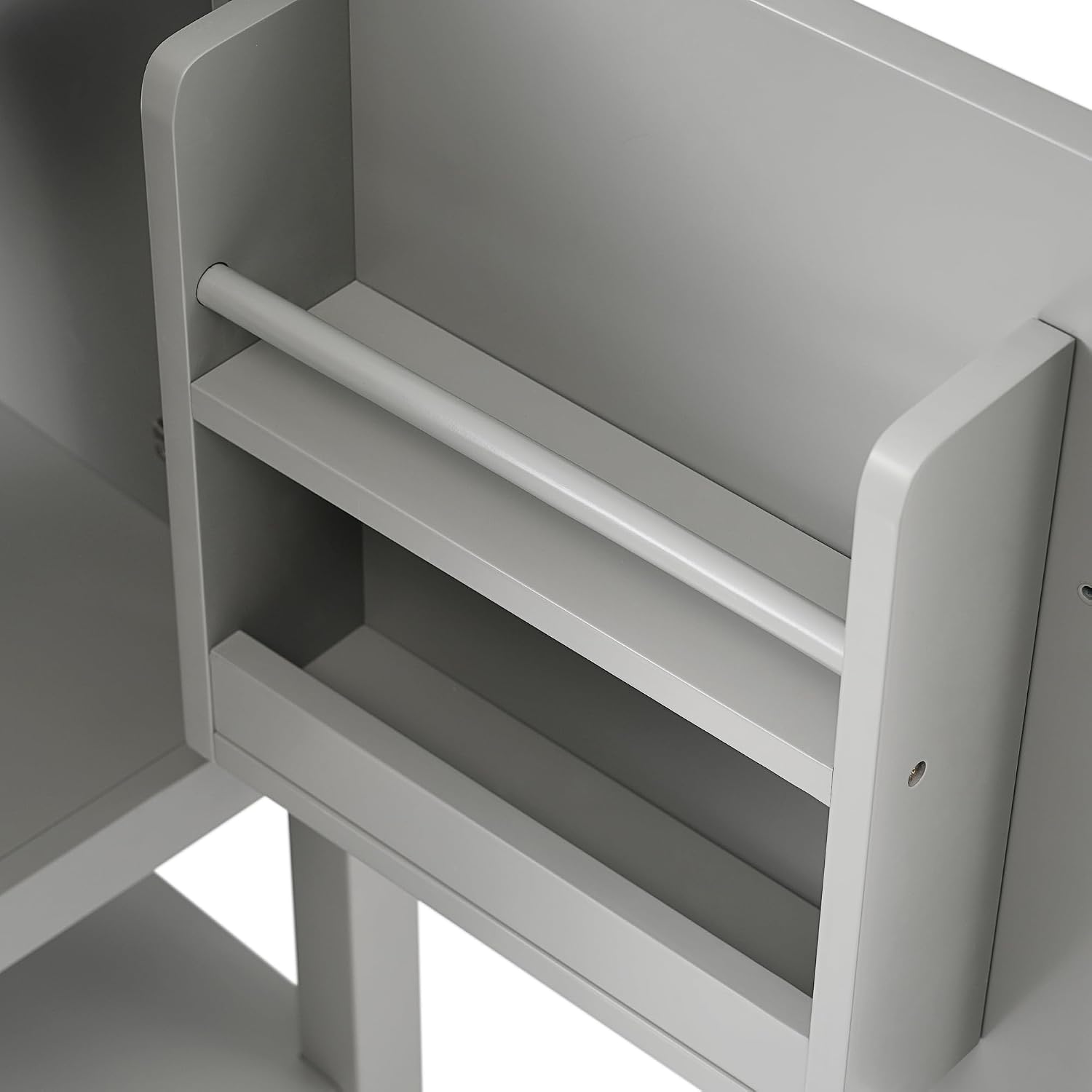20' Bathroom Vanity Cabinet with Ceramic Sink Top Set, Freestanding, Two-Tier Storage Rack, Soft Closing Door, Grey