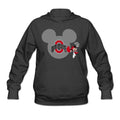 POOZ Women's Ohio State Buckeyes Football Hooded Sweatshirt Black Size S