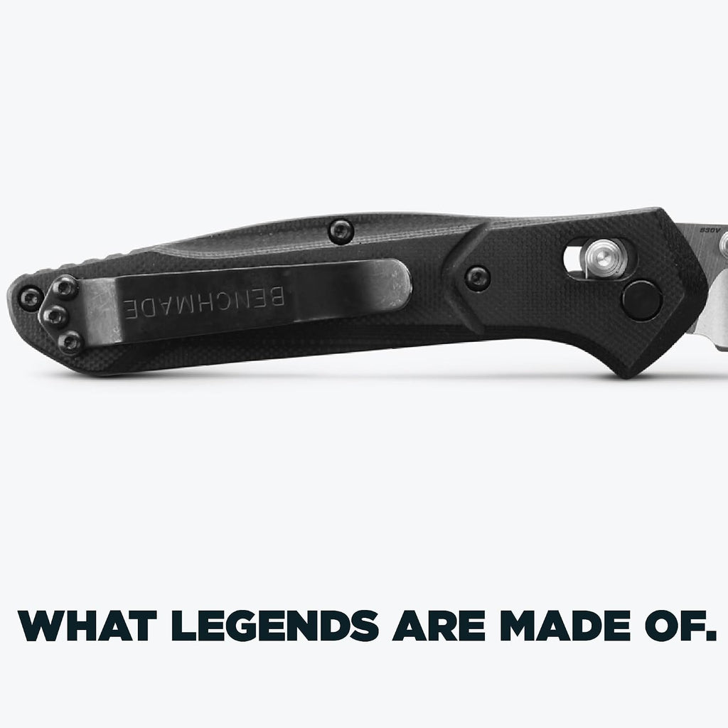 Benchmade - Osborne, Every Day, Outdoor, Folding Knife, Reverse Tanto Blade with Black G10 Handle (940-2)