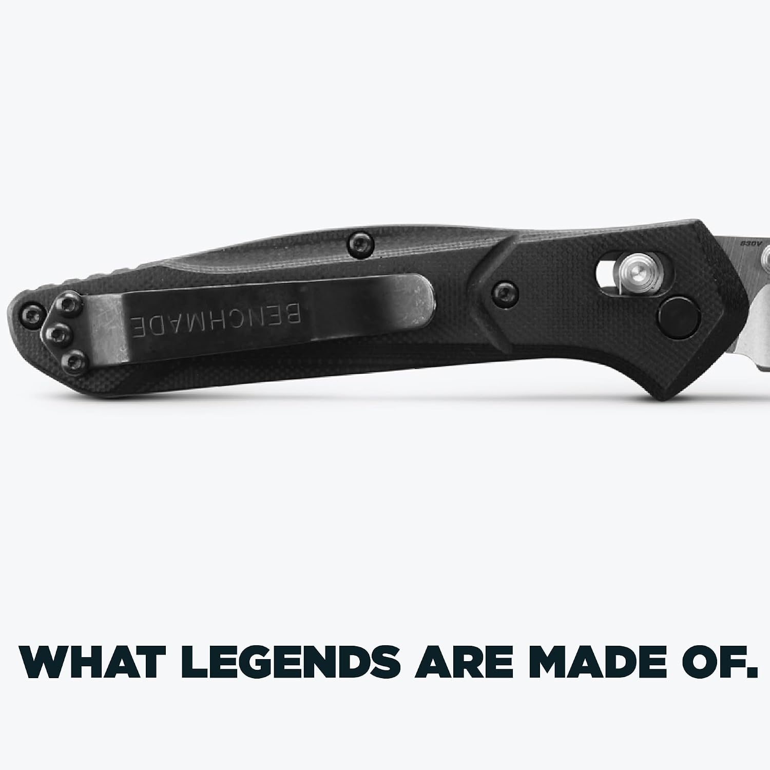 Benchmade - Osborne, Every Day, Outdoor, Folding Knife, Reverse Tanto Blade with Black G10 Handle (940-2)