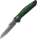 Benchmade - Osborne, Every Day, Outdoor, Folding Knife, Reverse Tanto Blade with Green 6061-T6 Aluminum Handle (940)