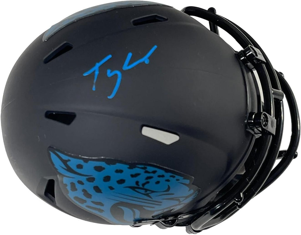 Tony Khan Signed Jacksonville Jaguars Mini Helmet JSA COA AEW Wrestling - Autographed NFL Mini Helmets