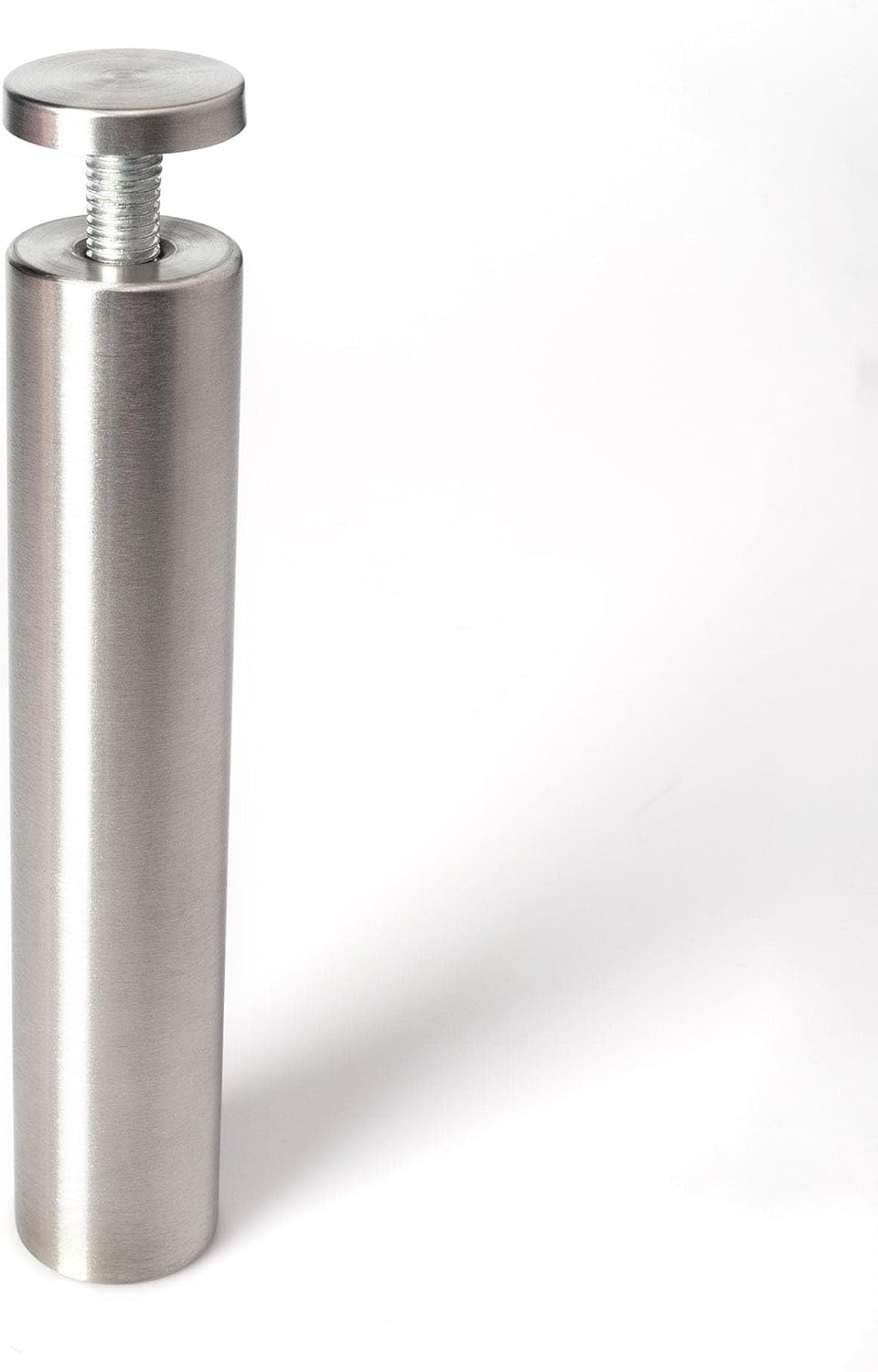 Stainless Steel Standoff 1-1/4 Inch Diameter x 6 Inch Barrel Length Brushed Finish for PVC, Glass and Acrylic Sign Stand Off Wall Anchors and Screws 48 Piece Small Store Pack