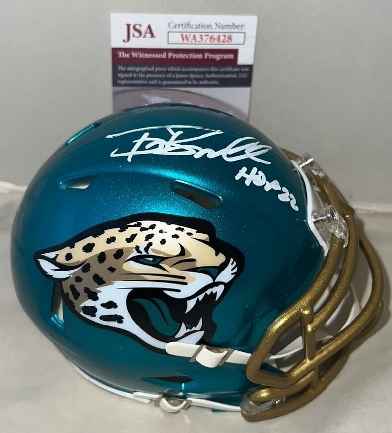 Tony Boselli signed Jacksonville Jaguars Flash mini helmet W/ HOF JSA Witnessed - Autographed NFL Mini Helmets