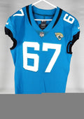 2019 Jacksonville Jaguars #67 Game Issued Jersey Nameplate Removed 44 993 - Unsigned NFL Game Used Jerseys