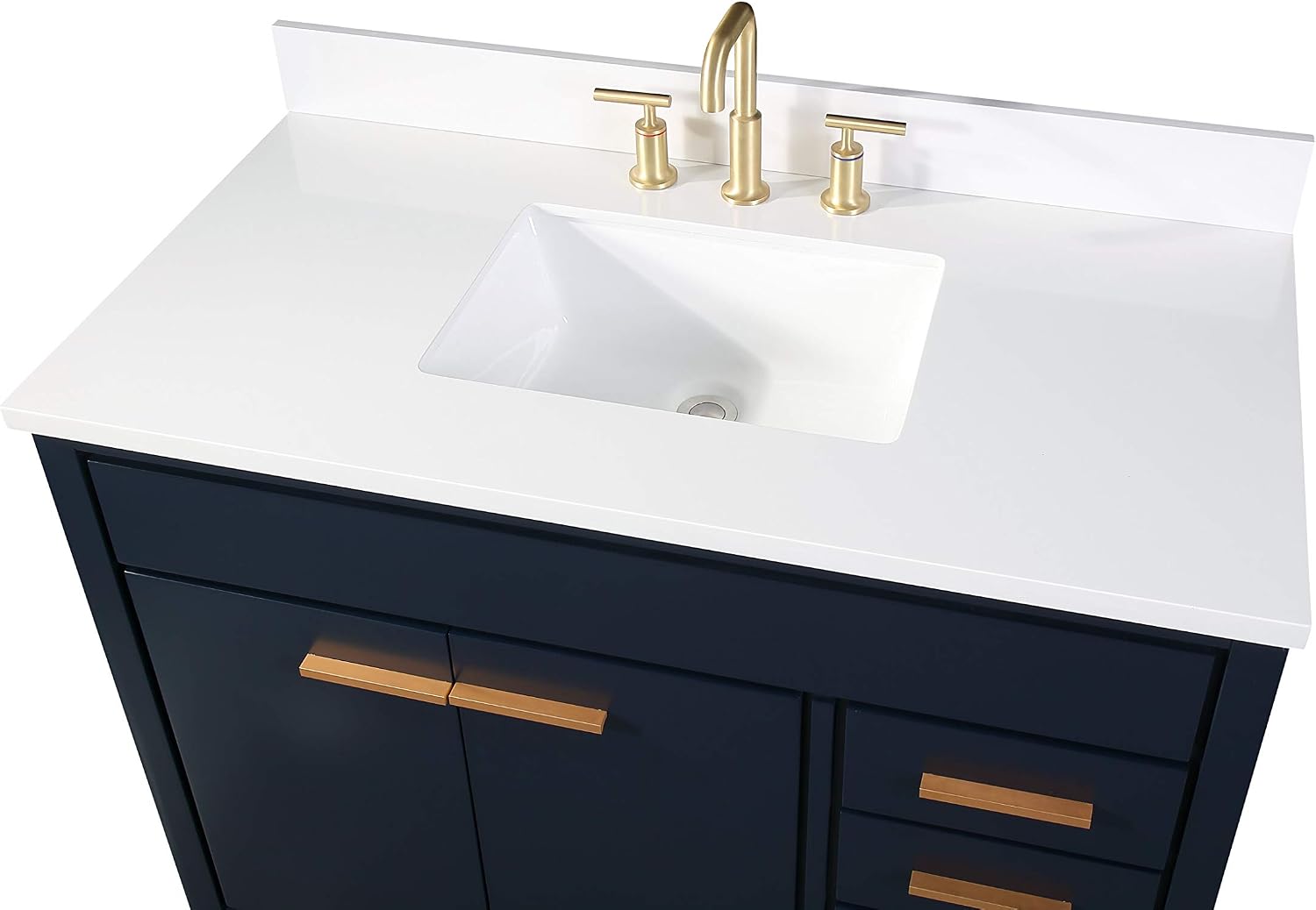 42' Beatrice Contemporary Navy Blue Bathroom Sink Vanity TB-9444NB-V42