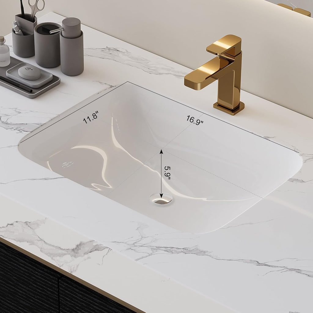 36' Bathroom Vanity with Undermount Sink Set, Modern 2-in-1 Wall Mounted & Freestanding Bathroom Vanity Cabinet with Sintered Stone top&4 Storage Drawers, Single Bathroom Sink Cabinet