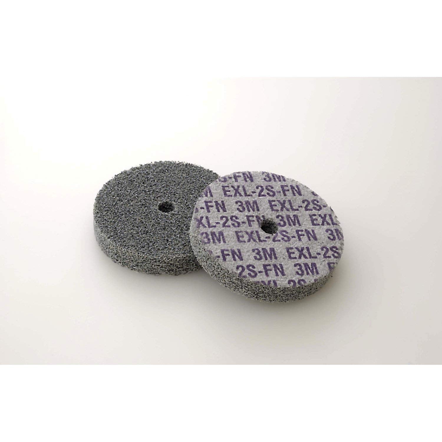 Scotch-Brite EXL Unitized Wheel - 2S Fine Grit Silicon Carbide - Metal Deburring, Finishing and Polishing Wheel - 3' x 3/4' x 1/4'