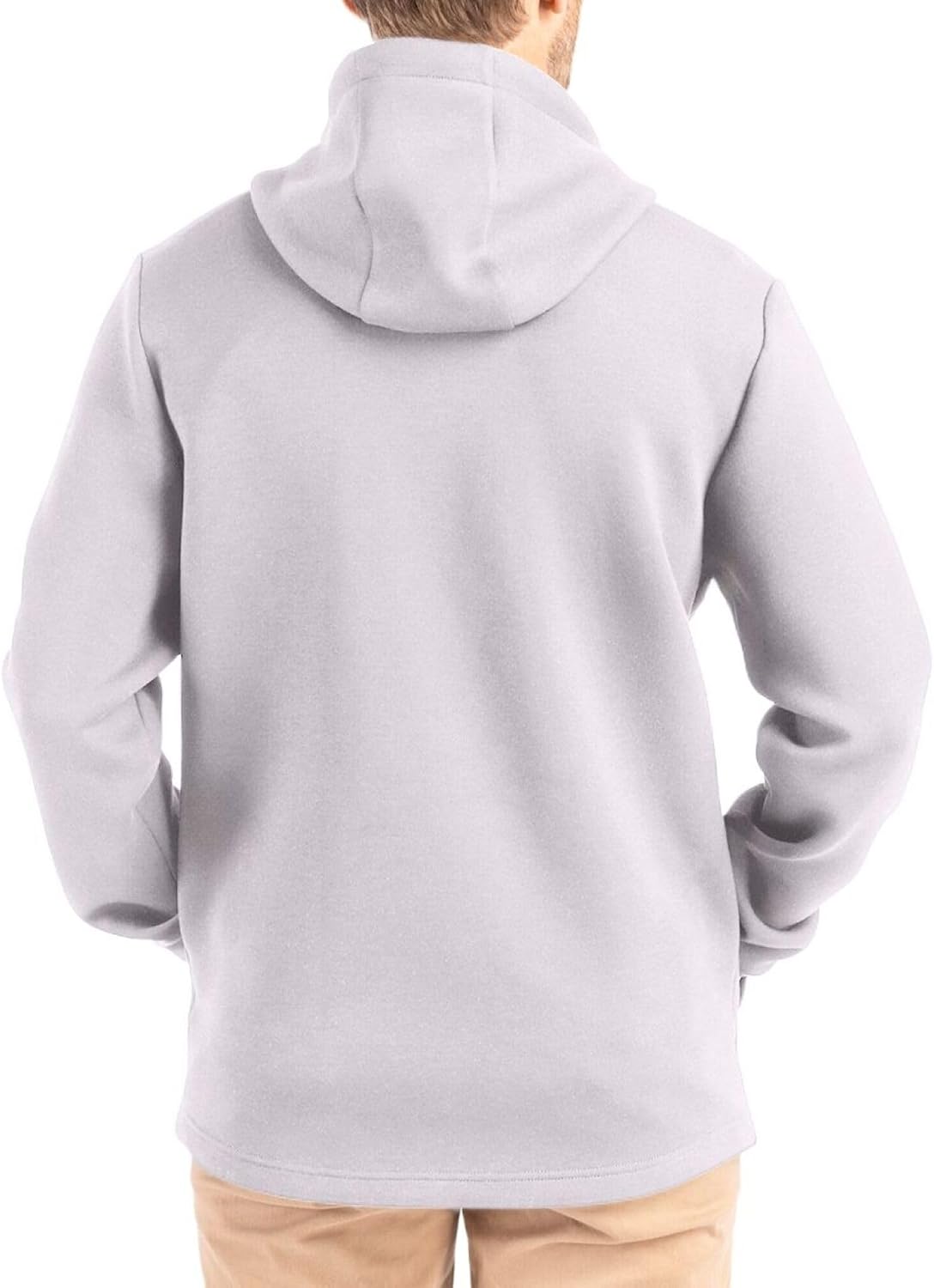 Cutter & Buck Men's Gray Jacksonville Jaguars Roam Epic Comfort Recycled Full-Zip Hoodie Jacket