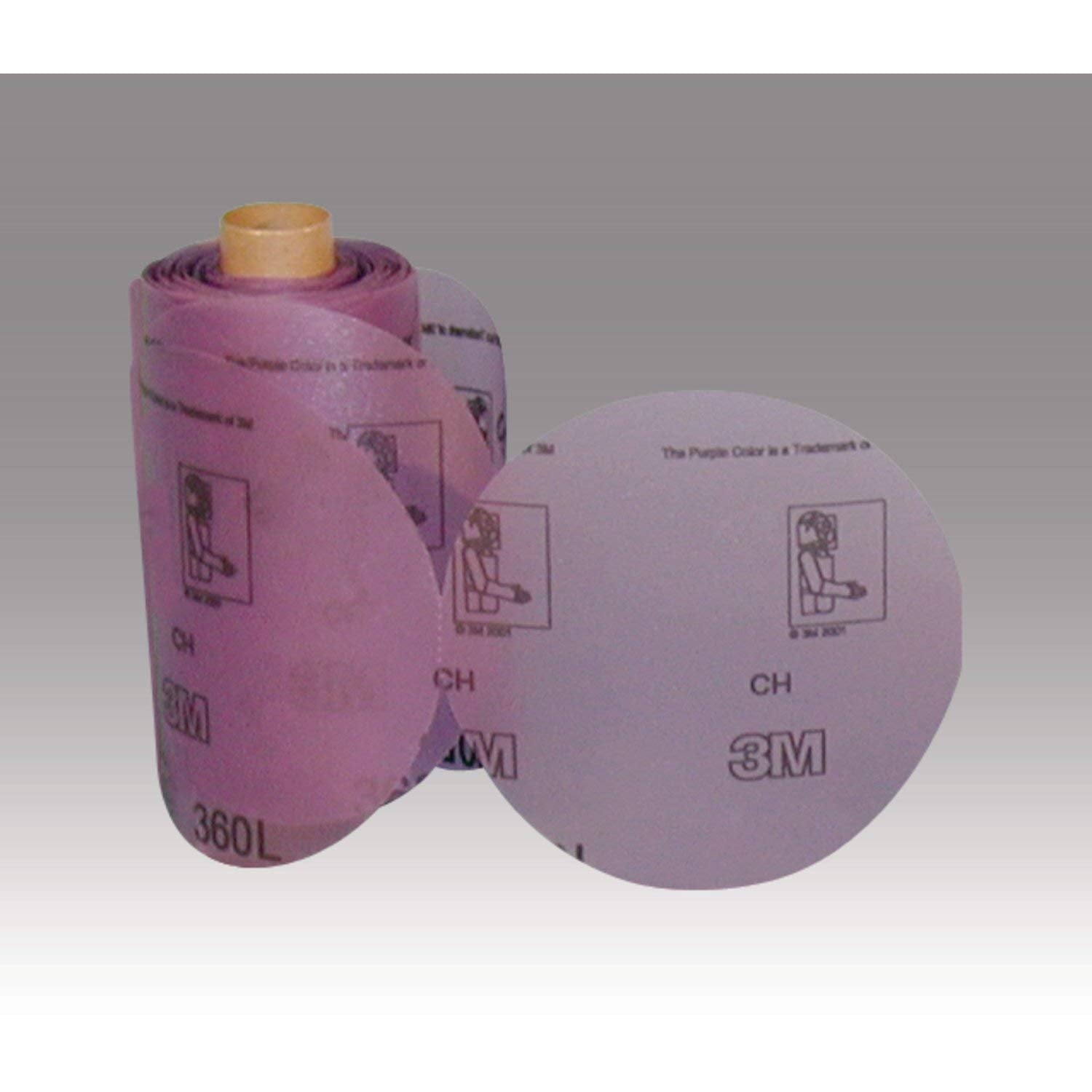 3M Stikit Film Disc Roll 360L, P600, 5 in x NH, Die 500X, 125 Discs per roll