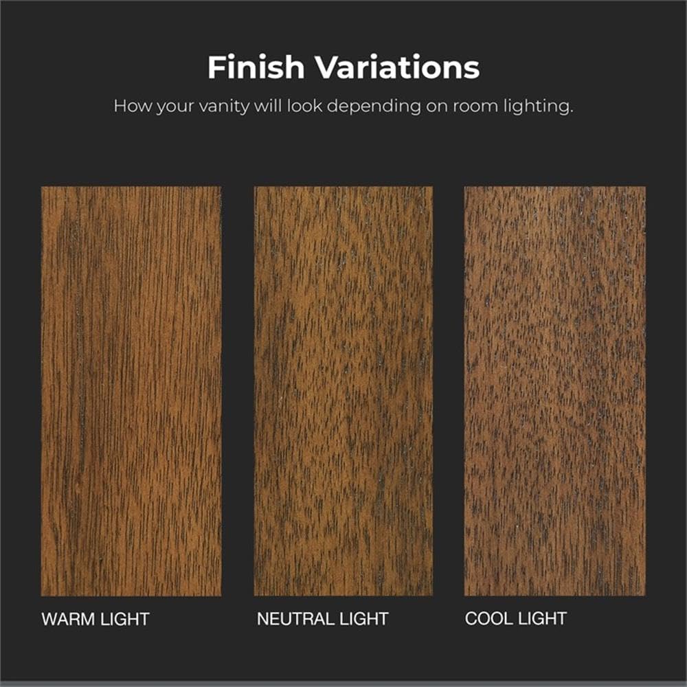 Pemberly Row 60' Bathroom Vanity, Warm Walnut Finish, White Engineered Stone Countertop, Double Undermount Sinks, Solid Wood Frame, Ample Storage, Premium Hardware, Modern Style for Master Bathrooms