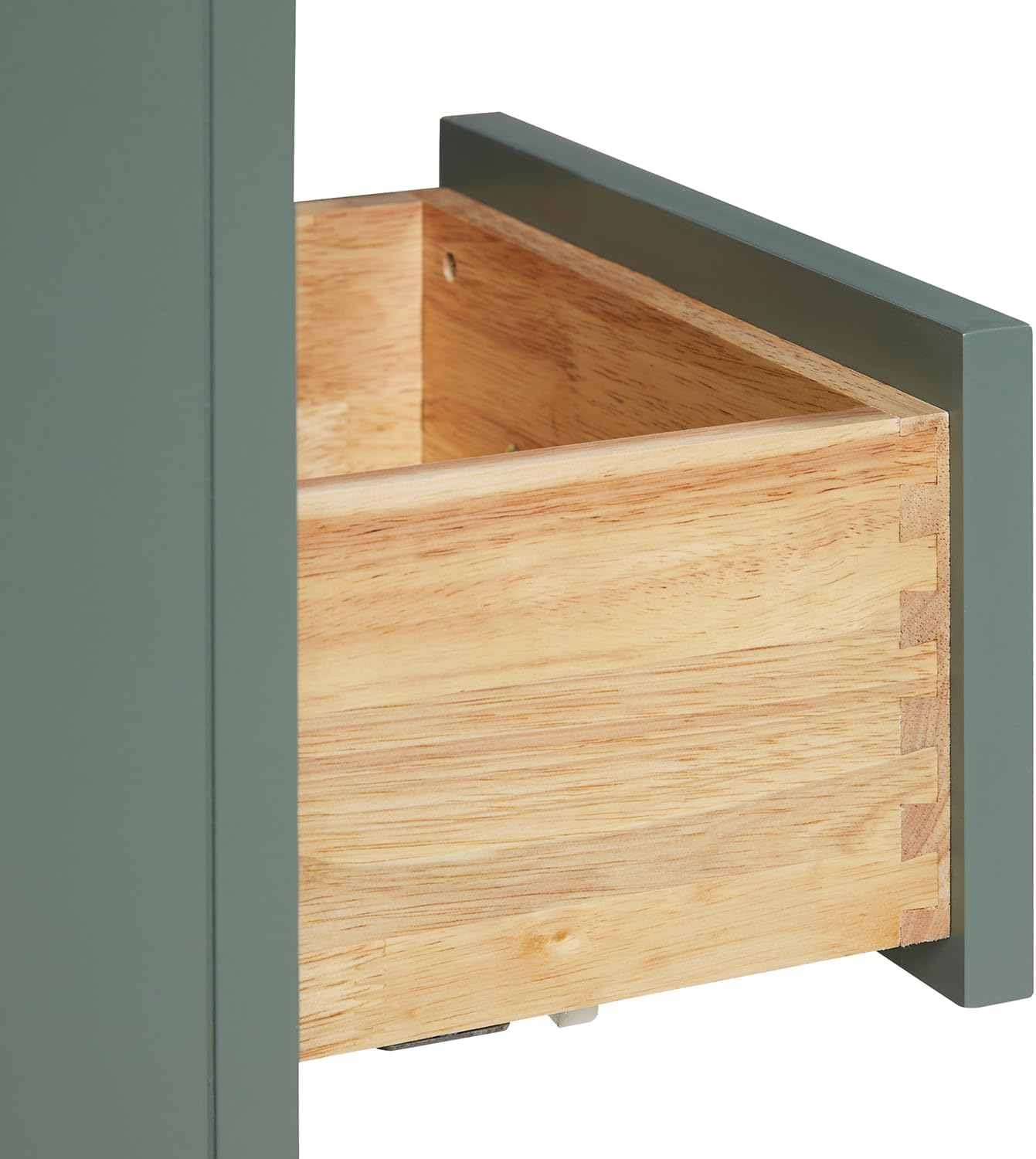 ARIEL Hepburn 36-inch Bathroom Vanity with Sink,Solid Wood, 1.5-inch Carrara White Quartz Countertop, Single Rectangular Porcelain Sink, 2 Soft Closing Doors, 5 Dovetail Drawers, Vintage Green