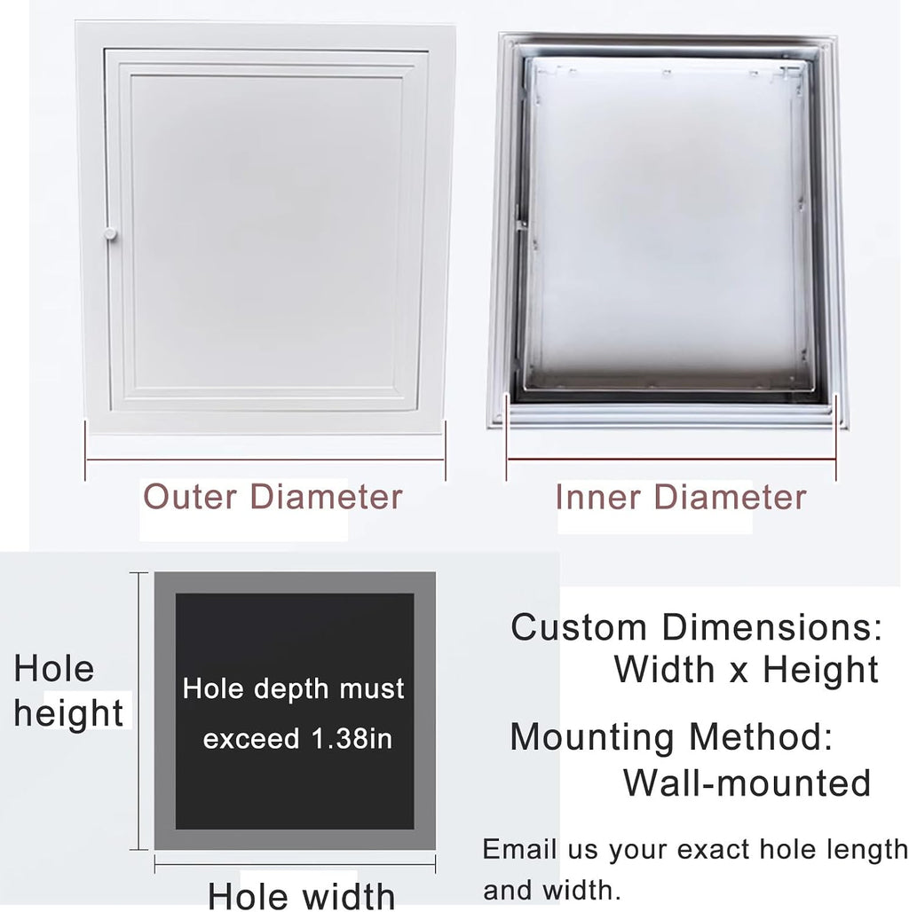 Electrical Access Panel for Drywall - Metal Cover for Plumbing & Wiring, Sizes 6x6 to 34x34in, Ideal for Breaker Box & Crawlspace Access (14x14in)