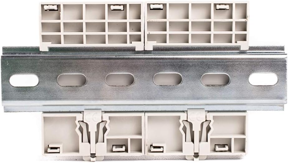 Electrodepot 40 Amp 8 Pole (4 Pole x 2) Normally Open, 110/120VAC Coil (Silent Operation), Motor Load 40A and Lighting Load 63A Contactor Bundle with DIN Rail, 35 x 150 mm and 2#10 Screws