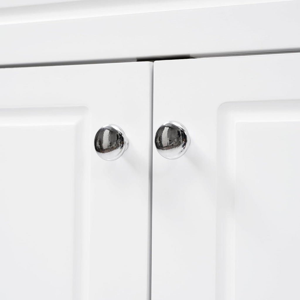 46' Bathroom Vanities Without Sink Top, Cabinet Base Only, Soft-Closing 6 Drawers and 2 Doors, Solid Wood Frame, White